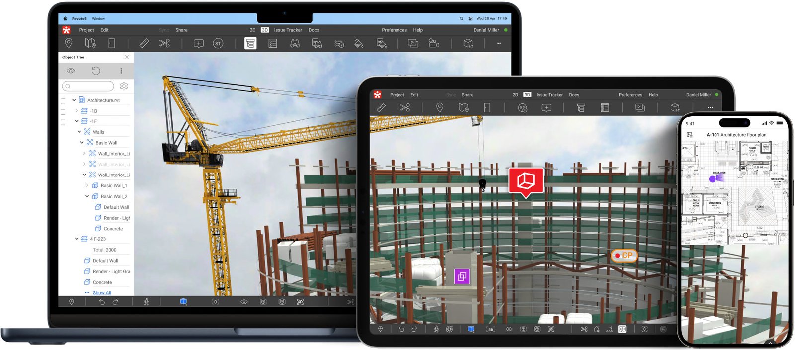 Plataforma Revizto para múltiples dispositivos