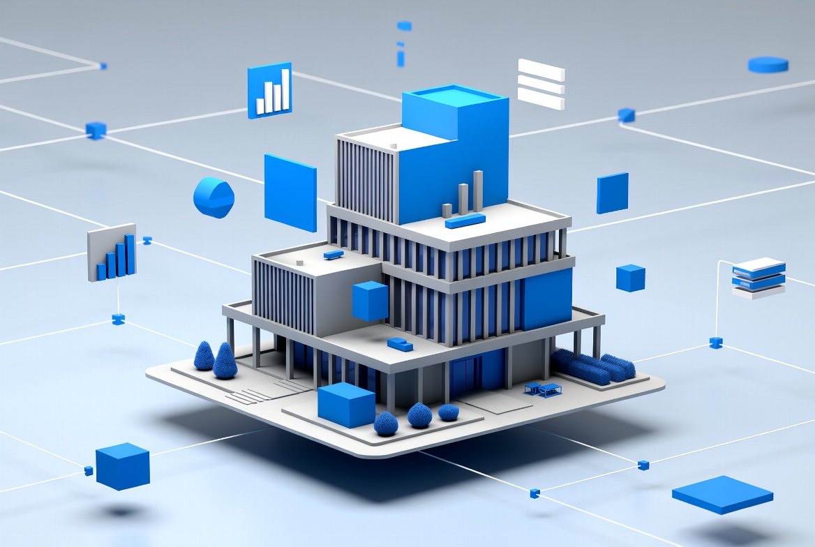 Modelo bim 3d abstracto con elementos de clasificación de datos omniclass para proyectos de construcción en latinoamérica